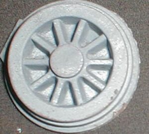 3' 9 Trailing wheel