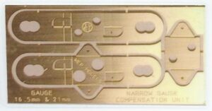 Narrow gauge compensation units